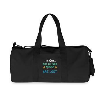 Not All Who Wander All Lost - Recycled Canvas Sports Bag by Stanley/Stella - black - Front