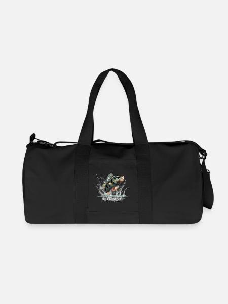 Barsch - Recycelte Canvas-Sporttasche von Stanley/Stella - Schwarz