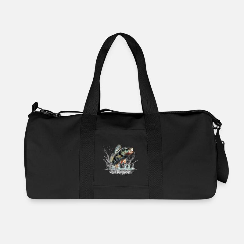 Barsch - Recycelte Canvas-Sporttasche von Stanley/Stella - Schwarz