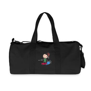 Surfboard, Wakeboard, Wave, Surfing, Water sports - Recycled Canvas Sports Bag by Stanley/Stella - black - Front