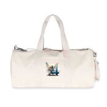 4 Year Old Fairy Elf Birthday Gift - Recycled Canvas Sports Bag by Stanley/Stella - natural - Front