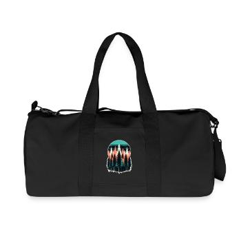 Forest Light Sunset - Recycled Canvas Sports Bag by Stanley/Stella - black - Front