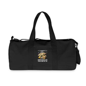 Je me demande si les Quesadillas pensent aussi à - Sac de sport en toile recyclée Stanley/Stella - noir - Devant