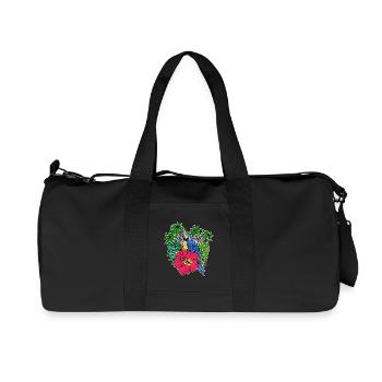 Amoureux Des Oiseaux, Animal, Animal De Compagnie, Perroquet, Oiseau, Zoo - Sac de sport en toile recyclée Stanley/Stella - noir - Devant