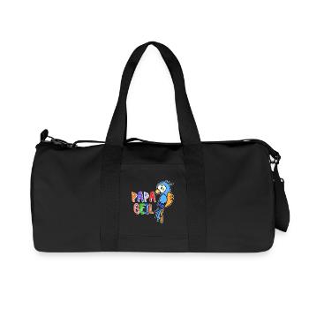 Papagei Spruch Vogel Tier Vogelliebhaber Urwald - Recycelte Canvas-Sporttasche von Stanley/Stella - Schwarz - Vorne