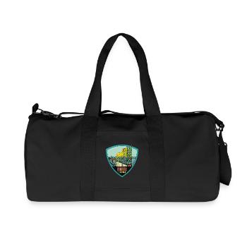 Illustration: , Hamburg - Recycelte Canvas-Sporttasche von Stanley/Stella - Schwarz - Vorne