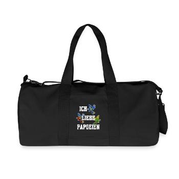Perroquet Bird Lover Animal Birds Déclaration - Sac de sport en toile recyclée Stanley/Stella - noir - Devant