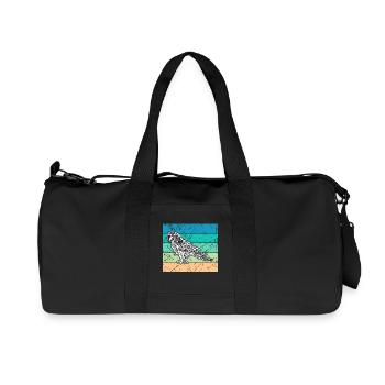 Vogel Urwald Dschungel Papagei Zoo Tierliebhaber - Recycelte Canvas-Sporttasche von Stanley/Stella - Schwarz - Vorne
