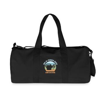 Garden Love My Office Funny Sayings Gardener - Recycled Canvas Sports Bag by Stanley/Stella - black - Front