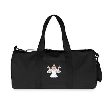 Ange mélomane lourd - Sac de sport en toile recyclée Stanley/Stella - noir - Devant