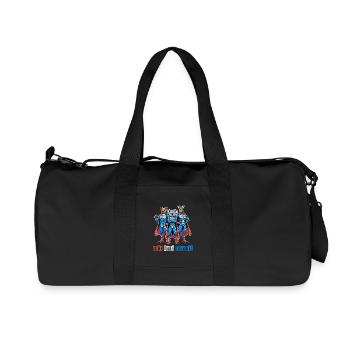 Australia's heroes kangaroo Quokka and Koala - Recycled Canvas Sports Bag by Stanley/Stella - black - Front