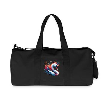 Swan - Recycled Canvas Sports Bag by Stanley/Stella - black - Front