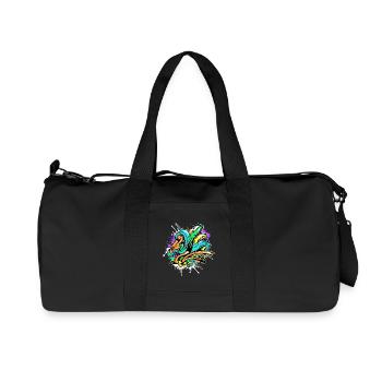 Art Graffiti Street Art Wildstyle pulvérisateur - Sac de sport en toile recyclée Stanley/Stella - noir - Devant