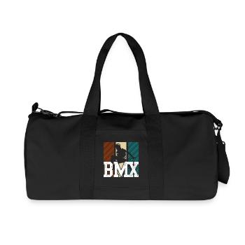 BMX Jump Neon Panels - Recycled Canvas Sports Bag by Stanley/Stella - black - Front