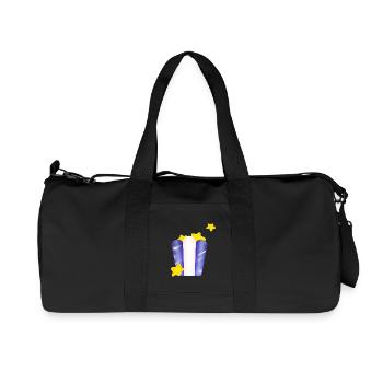 Star-Tasche! - Recycelte Canvas-Sporttasche von Stanley/Stella - Schwarz - Vorne
