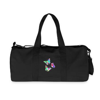 Art, Street Art, Graffiti, Papillon - Sac de sport en toile recyclée Stanley/Stella - noir - Devant