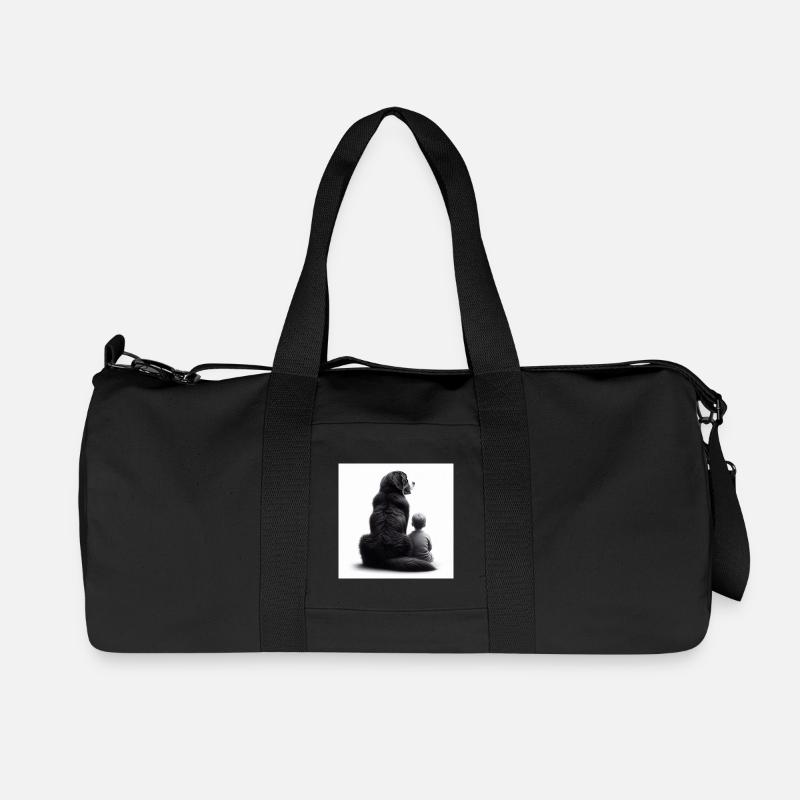 Berner Sennenhund - Recycelte Canvas-Sporttasche von Stanley/Stella - Schwarz