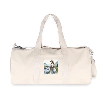 Aquarell Keltiberische Frau - Recycelte Canvas-Sporttasche von Stanley/Stella - Naturweiß - Vorne