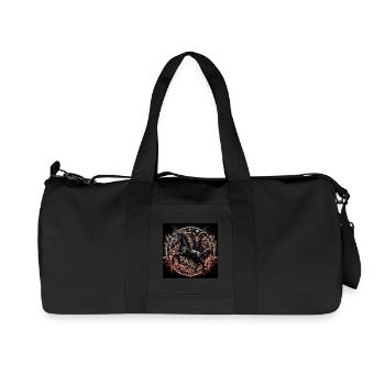 Satanisches Pferd - Recycelte Canvas-Sporttasche von Stanley/Stella - Schwarz - Vorne