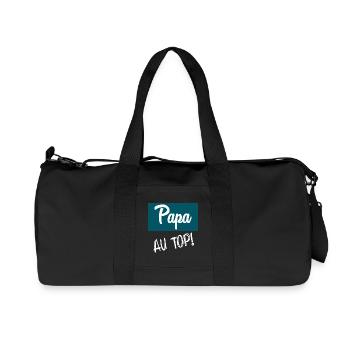 HAPPY FATHER'S DAY. DAD. FATHER'S DAY. FATHER - Recycled Canvas Sports Bag by Stanley/Stella - black - Front