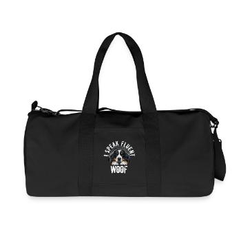 Berner Sennenhund - Recycelte Canvas-Sporttasche von Stanley/Stella - Schwarz - Vorne