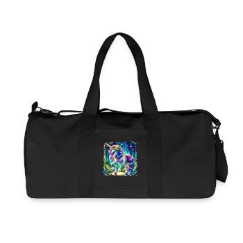 Fantasy Unicorn Horse Fans Unicorn Lovers - Recycled Canvas Sports Bag by Stanley/Stella - black - Front