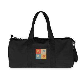 Design de fléchettes - Sac de sport en toile recyclée Stanley/Stella - noir - Devant