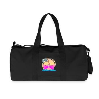 FEHMARN OSTSEEINSEL BOOTFAHREN - Recycelte Canvas-Sporttasche von Stanley/Stella - Schwarz - Vorne