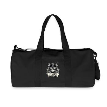 Maine Coon Katze cool Was geht ab Geschenk - Recycelte Canvas-Sporttasche von Stanley/Stella - Schwarz - Vorne