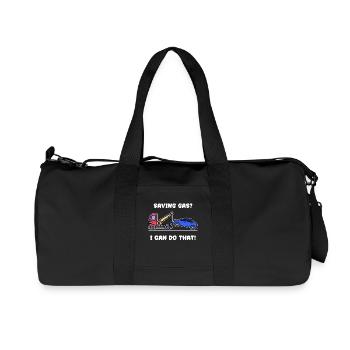 Auto Statement Tanken Energiespeicher Strom - Recycelte Canvas-Sporttasche von Stanley/Stella - Schwarz - Vorne