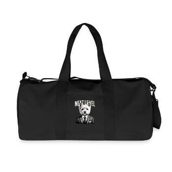 West Highland White Terrier Next Level Suit Gesch - Recycled Canvas Sports Bag by Stanley/Stella - black - Front
