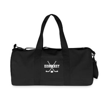 Eishockey Snowboard Biathlon Eis Wintersport - Recycelte Canvas-Sporttasche von Stanley/Stella - Schwarz - Vorne