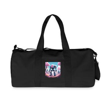 Robot - Recycled Canvas Sports Bag by Stanley/Stella - black - Front