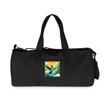 Hummingbird - Recycled Canvas Sports Bag by Stanley/Stella - black - Front