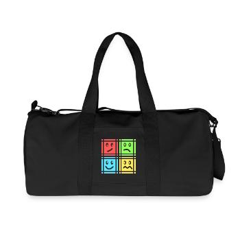 Geometric Patterns - Recycled Canvas Sports Bag by Stanley/Stella - black - Front