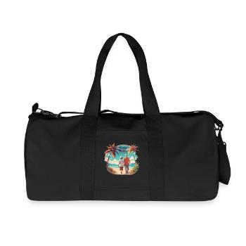 Nous sommes à la retraite - Sac de sport en toile recyclée Stanley/Stella - noir - Devant