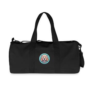 Griffon Fauve De Bretagne Dog Breed Cartoon Kawaii - Recycled Canvas Sports Bag by Stanley/Stella - black - Front