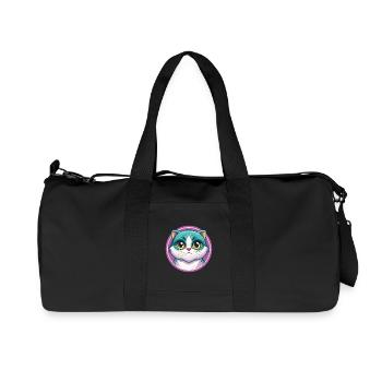 Schottisch Falten Katze Rasse Karikatur Kawaii Tier Haustier - Recycelte Canvas-Sporttasche von Stanley/Stella - Schwarz - Vorne