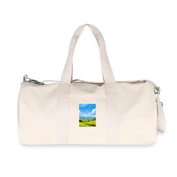 Shropshire Hills Aonb Reiseposter Souvenir WPA - Recycelte Canvas-Sporttasche von Stanley/Stella - Naturweiß - Vorne