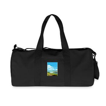 Strangford Lough Aonb Reiseposter Souvenir WPA - Recycelte Canvas-Sporttasche von Stanley/Stella - Schwarz - Vorne