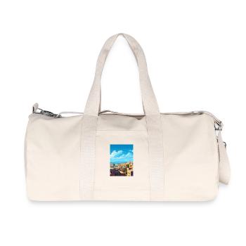 Fès Maroc Affiche de voyage Souvenir Carte Postale Peinture - Sac de sport en toile recyclée Stanley/Stella - blanc naturel - Devant