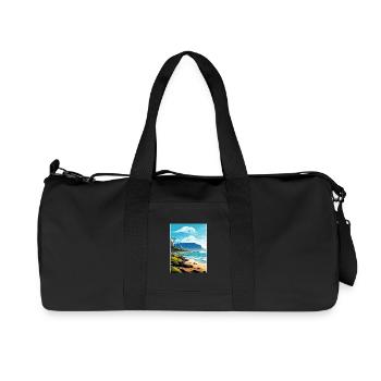 Montagne de la Table Afrique du Sud Affiche de voyage souvenir - Sac de sport en toile recyclée Stanley/Stella - noir - Devant