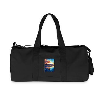 Kapstadt Südafrika Reiseposter Souvenir WPA - Recycelte Canvas-Sporttasche von Stanley/Stella - Schwarz - Vorne