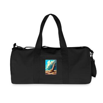 Petrified Forest Nationalpark Arizona Travel Card - Recycelte Canvas-Sporttasche von Stanley/Stella - Schwarz - Vorne