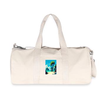 Phi Thaïlande Affiche de voyage thaïlandaise Peinture souvenir WPA - Sac de sport en toile recyclée Stanley/Stella - blanc naturel - Devant