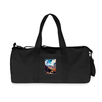 Grand Canyon Nationalpark Arizona Reiseposter - Recycelte Canvas-Sporttasche von Stanley/Stella - Schwarz - Vorne