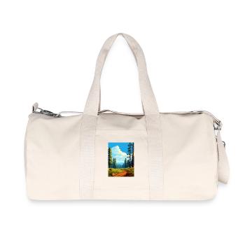 Affiche de voyage du parc national de Sequoia Kings Canyon - Sac de sport en toile recyclée Stanley/Stella - blanc naturel - Devant