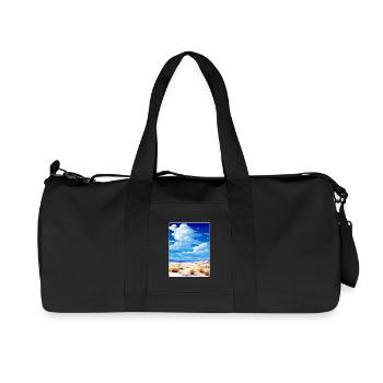 White Sands Nationalpark Reiseplakat Souvenir - Recycelte Canvas-Sporttasche von Stanley/Stella - Schwarz - Vorne