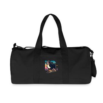 Bernese mountain dog - Recycled Canvas Sports Bag by Stanley/Stella - black - Front