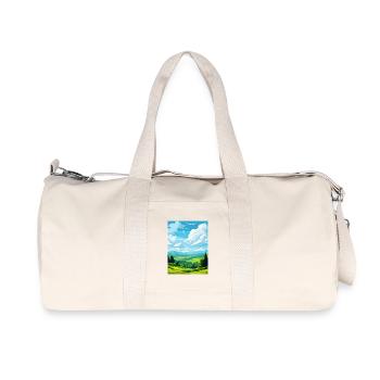 Upper Palatinate Germany Travel Poster Souvenir - Recycled Canvas Sports Bag by Stanley/Stella - natural - Front